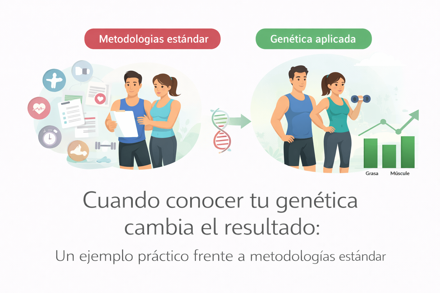 genética para personalizar ejercicio y nutrición