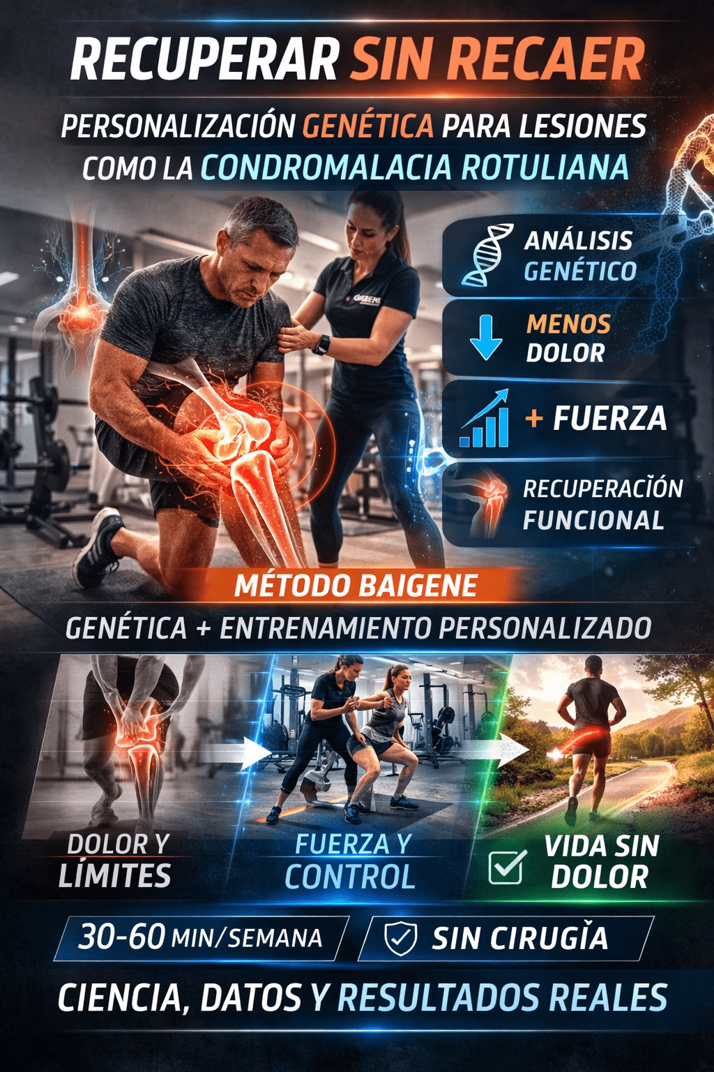 condromalacia rotuliana mejora ejercicio